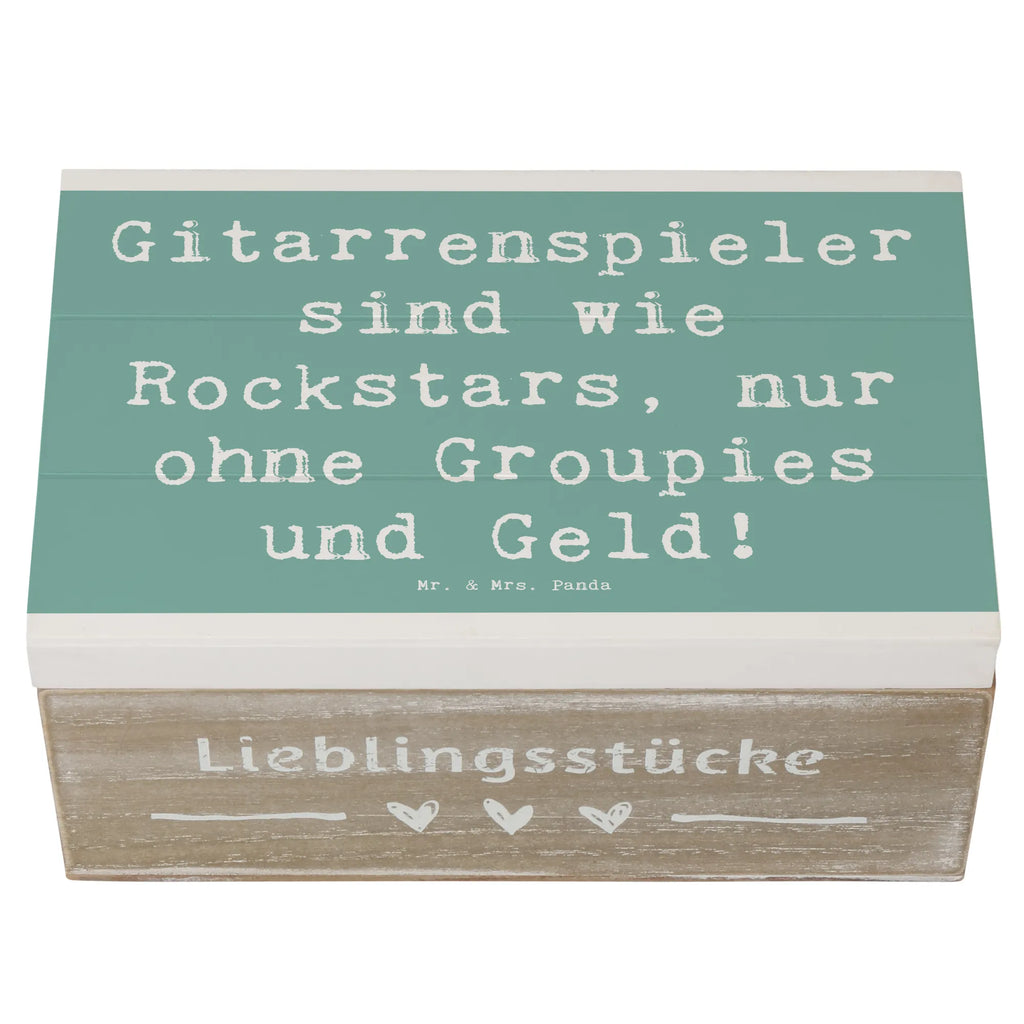 Holzkiste Spruch Gitarre Helden Holzkiste, Kiste, Schatzkiste, Truhe, Schatulle, XXL, Erinnerungsbox, Erinnerungskiste, Dekokiste, Aufbewahrungsbox, Geschenkbox, Geschenkdose, Instrumente, Geschenke Musiker, Musikliebhaber