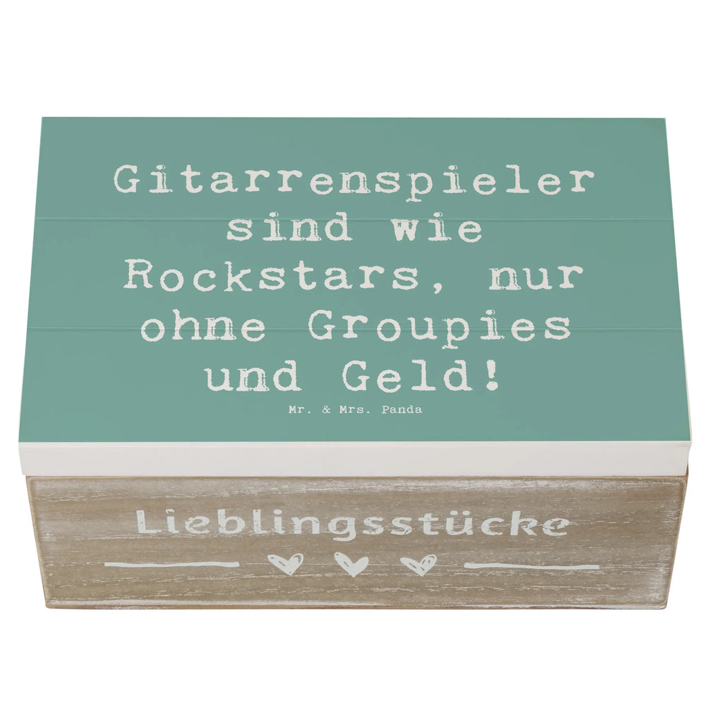 Holzkiste Spruch Gitarre Helden Holzkiste, Kiste, Schatzkiste, Truhe, Schatulle, XXL, Erinnerungsbox, Erinnerungskiste, Dekokiste, Aufbewahrungsbox, Geschenkbox, Geschenkdose, Instrumente, Geschenke Musiker, Musikliebhaber