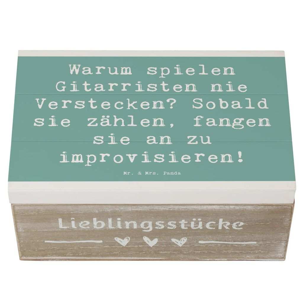 Holzkiste Spruch Gitarre Improvisation Holzkiste, Kiste, Schatzkiste, Truhe, Schatulle, XXL, Erinnerungsbox, Erinnerungskiste, Dekokiste, Aufbewahrungsbox, Geschenkbox, Geschenkdose, Instrumente, Geschenke Musiker, Musikliebhaber