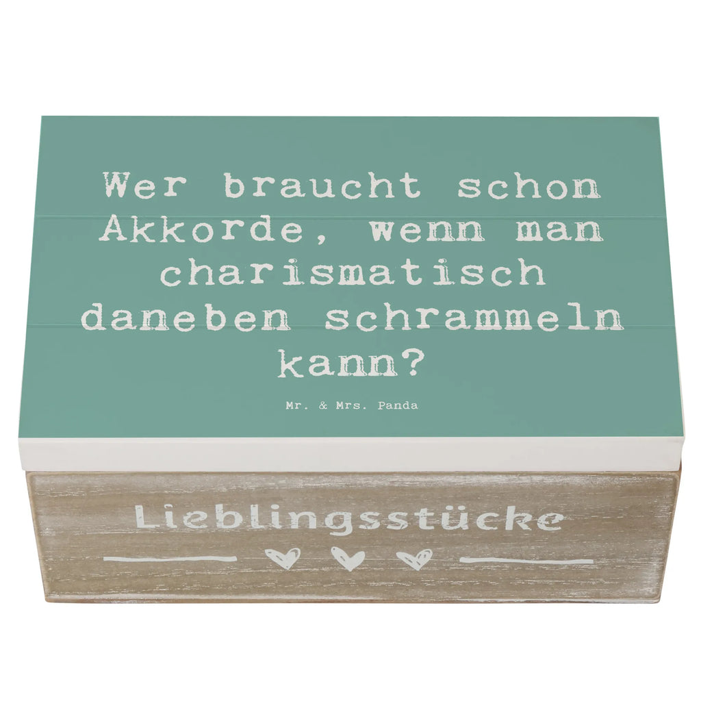 Holzkiste Spruch Charisma Gitarre Holzkiste, Kiste, Schatzkiste, Truhe, Schatulle, XXL, Erinnerungsbox, Erinnerungskiste, Dekokiste, Aufbewahrungsbox, Geschenkbox, Geschenkdose, Instrumente, Geschenke Musiker, Musikliebhaber