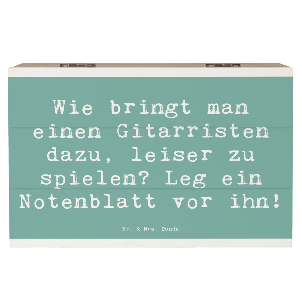 Holzkiste Spruch Gitarren Trick Holzkiste, Kiste, Schatzkiste, Truhe, Schatulle, XXL, Erinnerungsbox, Erinnerungskiste, Dekokiste, Aufbewahrungsbox, Geschenkbox, Geschenkdose, Instrumente, Geschenke Musiker, Musikliebhaber