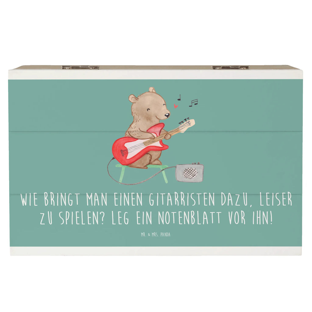 Holzkiste Gitarren Trick Holzkiste, Kiste, Schatzkiste, Truhe, Schatulle, XXL, Erinnerungsbox, Erinnerungskiste, Dekokiste, Aufbewahrungsbox, Geschenkbox, Geschenkdose, Instrumente, Geschenke Musiker, Musikliebhaber