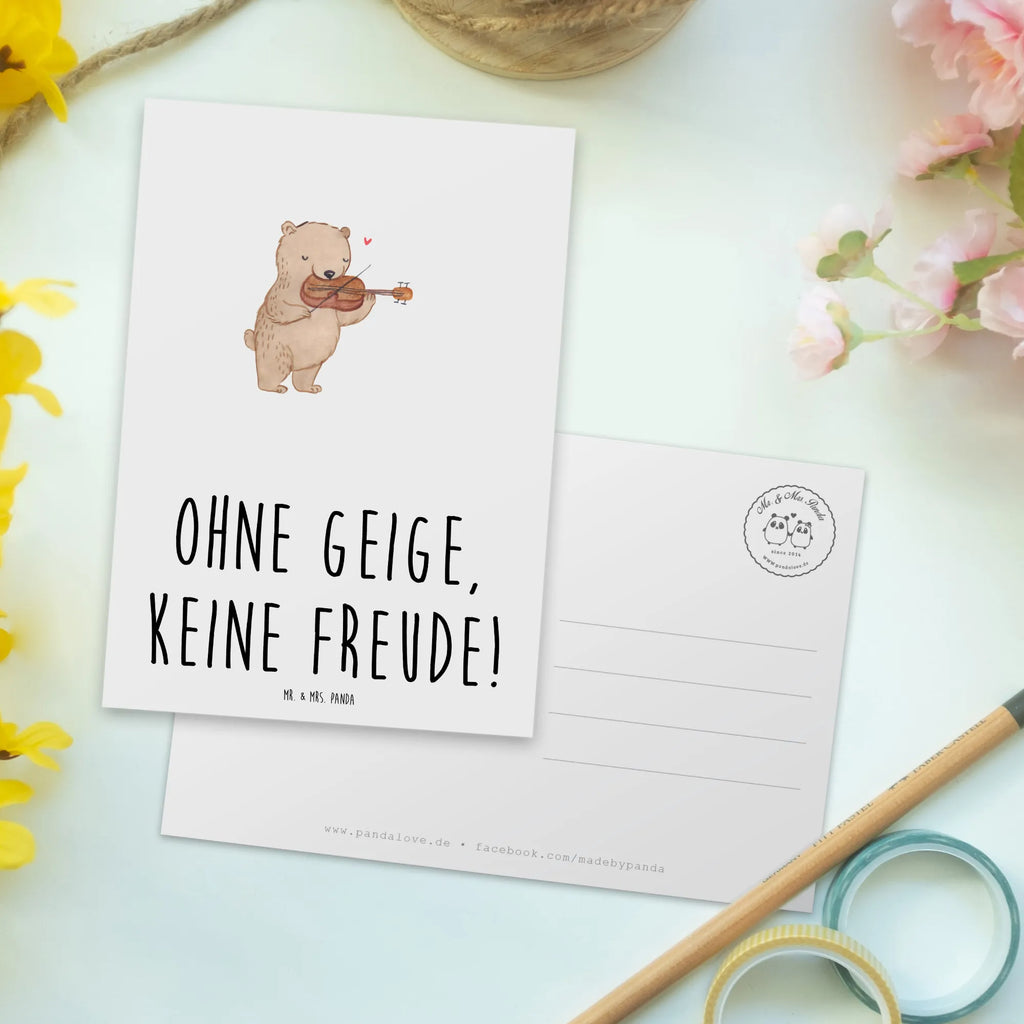 Postkarte Geige Freude Postkarte, Karte, Geschenkkarte, Grußkarte, Einladung, Ansichtskarte, Geburtstagskarte, Einladungskarte, Dankeskarte, Ansichtskarten, Einladung Geburtstag, Einladungskarten Geburtstag, Instrumente, Geschenke Musiker, Musikliebhaber