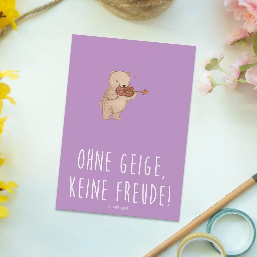 Postkarte Geige Freude Postkarte, Karte, Geschenkkarte, Grußkarte, Einladung, Ansichtskarte, Geburtstagskarte, Einladungskarte, Dankeskarte, Ansichtskarten, Einladung Geburtstag, Einladungskarten Geburtstag, Instrumente, Geschenke Musiker, Musikliebhaber