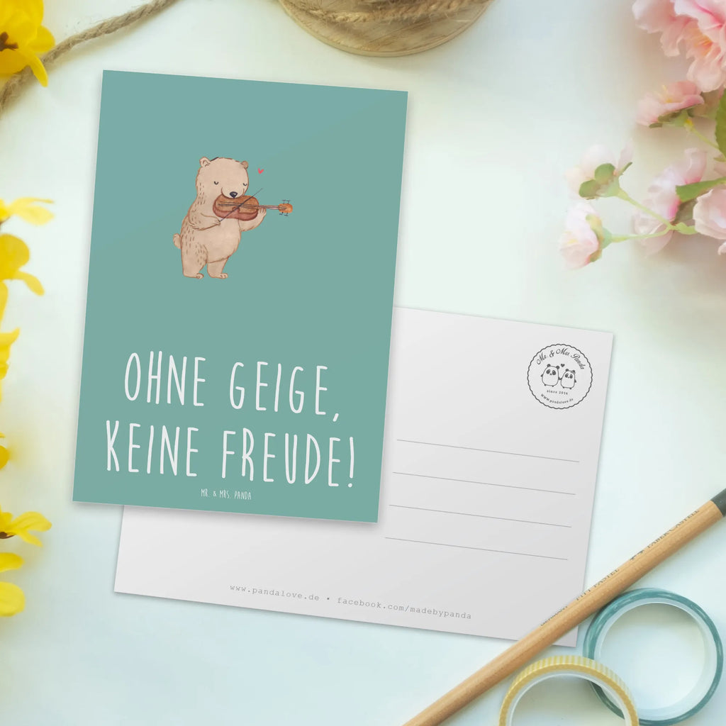 Postkarte Geige Freude Postkarte, Karte, Geschenkkarte, Grußkarte, Einladung, Ansichtskarte, Geburtstagskarte, Einladungskarte, Dankeskarte, Ansichtskarten, Einladung Geburtstag, Einladungskarten Geburtstag, Instrumente, Geschenke Musiker, Musikliebhaber