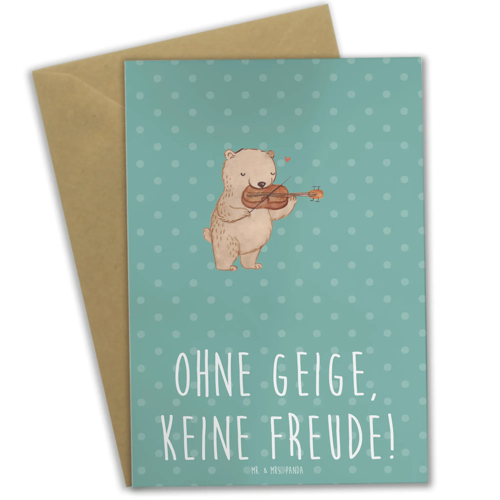 Grußkarte Geige Freude Grußkarte, Klappkarte, Einladungskarte, Glückwunschkarte, Hochzeitskarte, Geburtstagskarte, Karte, Ansichtskarten, Instrumente, Geschenke Musiker, Musikliebhaber