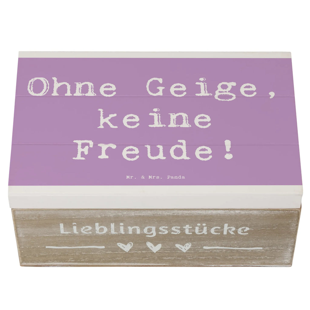 Holzkiste Spruch Geige Freude Holzkiste, Kiste, Schatzkiste, Truhe, Schatulle, XXL, Erinnerungsbox, Erinnerungskiste, Dekokiste, Aufbewahrungsbox, Geschenkbox, Geschenkdose, Instrumente, Geschenke Musiker, Musikliebhaber