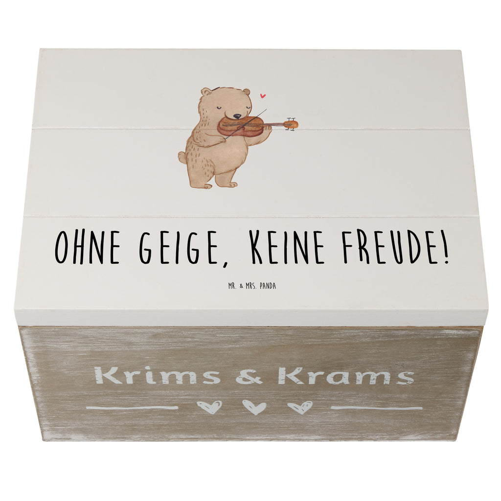 Holzkiste Geige Freude Holzkiste, Kiste, Schatzkiste, Truhe, Schatulle, XXL, Erinnerungsbox, Erinnerungskiste, Dekokiste, Aufbewahrungsbox, Geschenkbox, Geschenkdose, Instrumente, Geschenke Musiker, Musikliebhaber