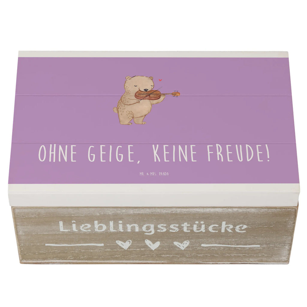 Holzkiste Geige Freude Holzkiste, Kiste, Schatzkiste, Truhe, Schatulle, XXL, Erinnerungsbox, Erinnerungskiste, Dekokiste, Aufbewahrungsbox, Geschenkbox, Geschenkdose, Instrumente, Geschenke Musiker, Musikliebhaber