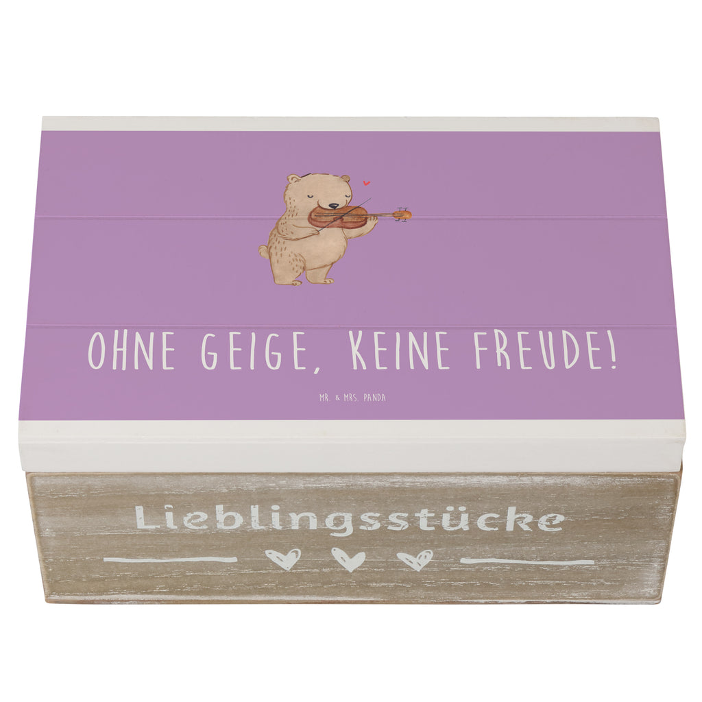 Holzkiste Geige Freude Holzkiste, Kiste, Schatzkiste, Truhe, Schatulle, XXL, Erinnerungsbox, Erinnerungskiste, Dekokiste, Aufbewahrungsbox, Geschenkbox, Geschenkdose, Instrumente, Geschenke Musiker, Musikliebhaber