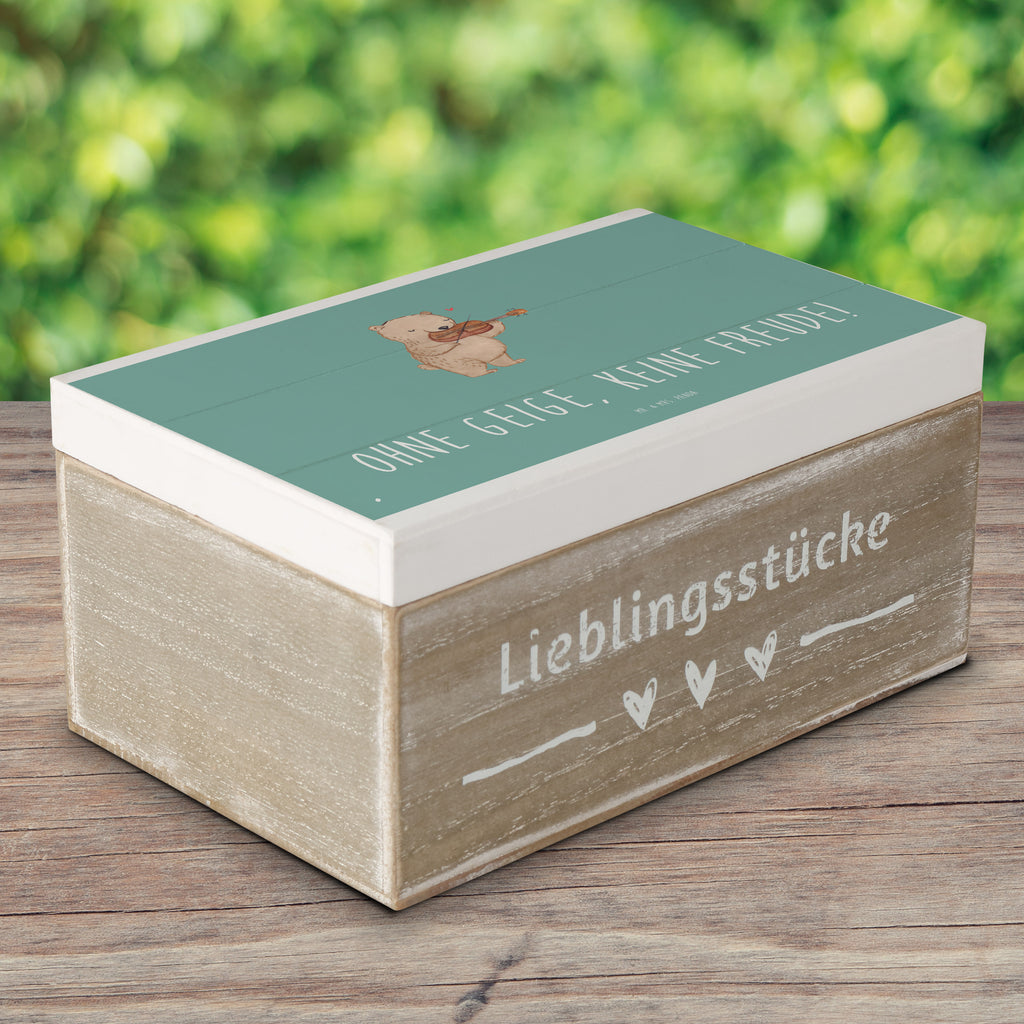 Holzkiste Geige Freude Holzkiste, Kiste, Schatzkiste, Truhe, Schatulle, XXL, Erinnerungsbox, Erinnerungskiste, Dekokiste, Aufbewahrungsbox, Geschenkbox, Geschenkdose, Instrumente, Geschenke Musiker, Musikliebhaber