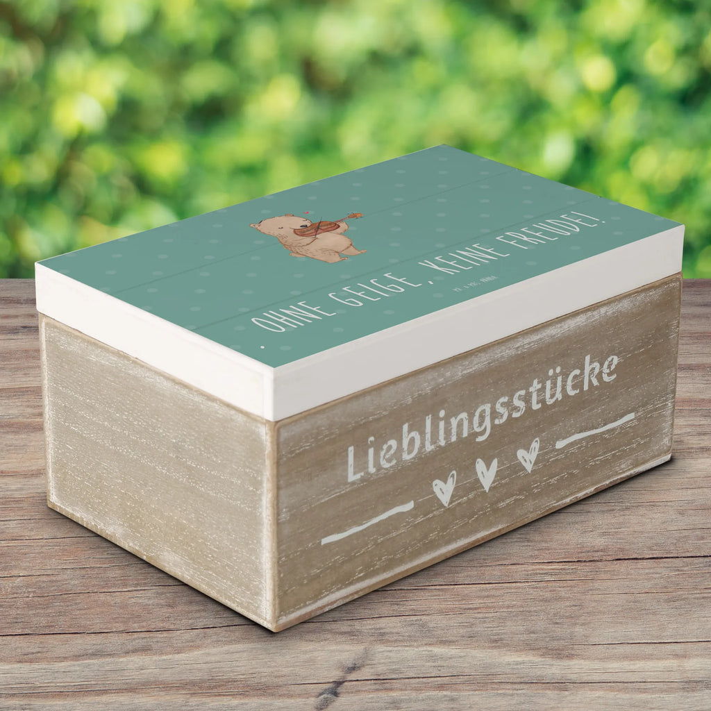 Holzkiste Geige Freude Holzkiste, Kiste, Schatzkiste, Truhe, Schatulle, XXL, Erinnerungsbox, Erinnerungskiste, Dekokiste, Aufbewahrungsbox, Geschenkbox, Geschenkdose, Instrumente, Geschenke Musiker, Musikliebhaber