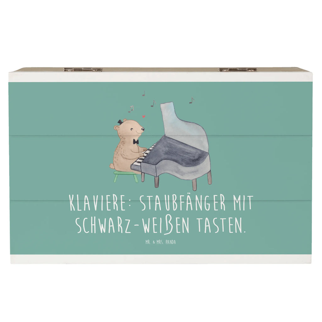 Holzkiste Klavier Staubfänger Holzkiste, Kiste, Schatzkiste, Truhe, Schatulle, XXL, Erinnerungsbox, Erinnerungskiste, Dekokiste, Aufbewahrungsbox, Geschenkbox, Geschenkdose, Instrumente, Geschenke Musiker, Musikliebhaber