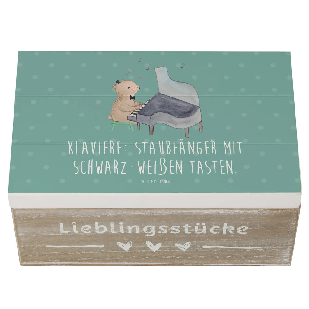 Holzkiste Klavier Staubfänger Holzkiste, Kiste, Schatzkiste, Truhe, Schatulle, XXL, Erinnerungsbox, Erinnerungskiste, Dekokiste, Aufbewahrungsbox, Geschenkbox, Geschenkdose, Instrumente, Geschenke Musiker, Musikliebhaber