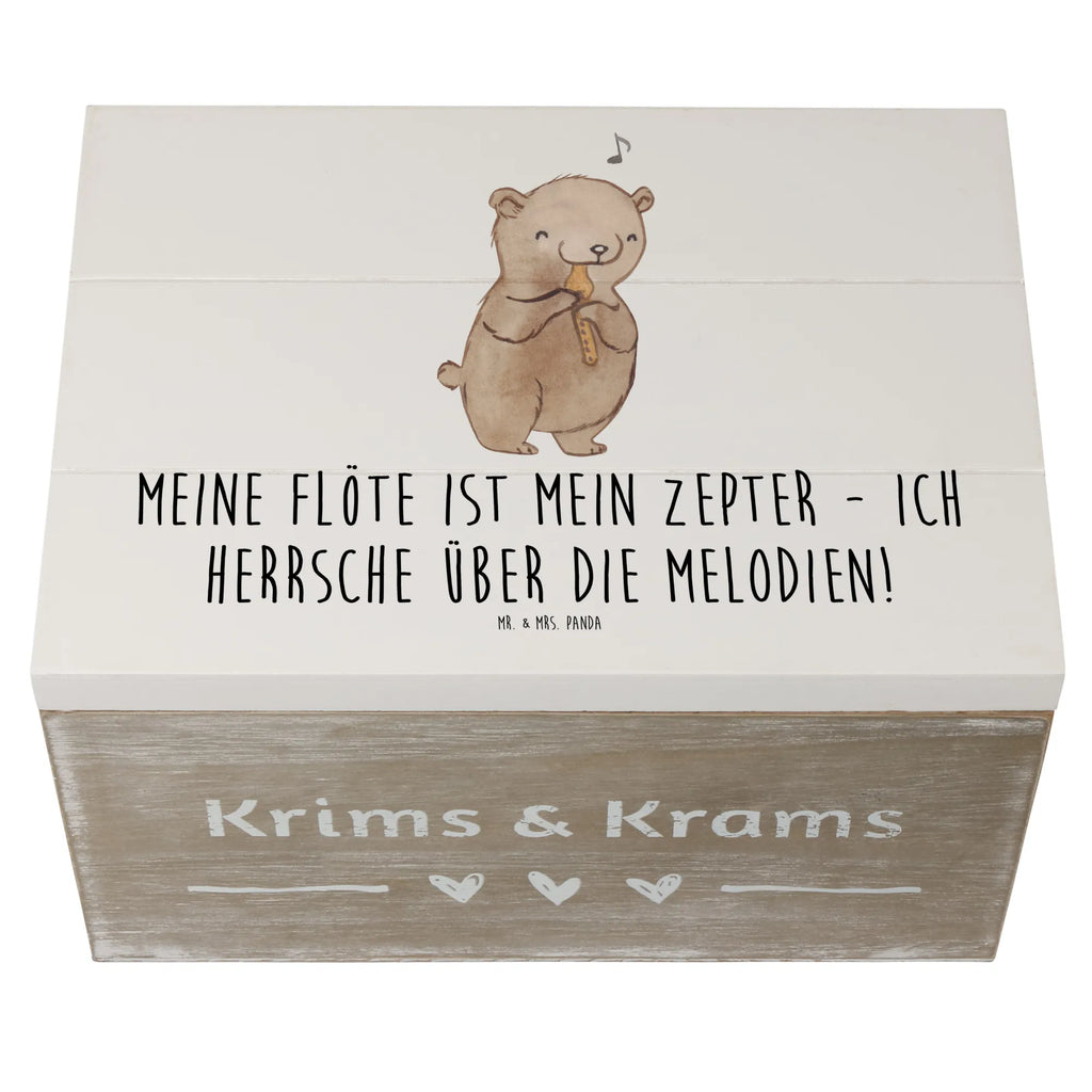 Holzkiste Flötenzauber Holzkiste, Kiste, Schatzkiste, Truhe, Schatulle, XXL, Erinnerungsbox, Erinnerungskiste, Dekokiste, Aufbewahrungsbox, Geschenkbox, Geschenkdose, Instrumente, Geschenke Musiker, Musikliebhaber