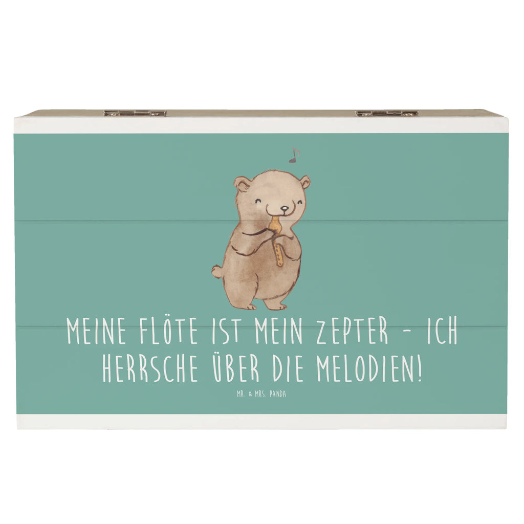 Holzkiste Flötenzauber Holzkiste, Kiste, Schatzkiste, Truhe, Schatulle, XXL, Erinnerungsbox, Erinnerungskiste, Dekokiste, Aufbewahrungsbox, Geschenkbox, Geschenkdose, Instrumente, Geschenke Musiker, Musikliebhaber