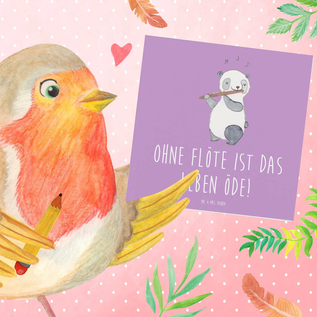 Deluxe Karte Flöte Leben Karte, Grußkarte, Klappkarte, Einladungskarte, Glückwunschkarte, Hochzeitskarte, Geburtstagskarte, Hochwertige Grußkarte, Hochwertige Klappkarte, Instrumente, Geschenke Musiker, Musikliebhaber