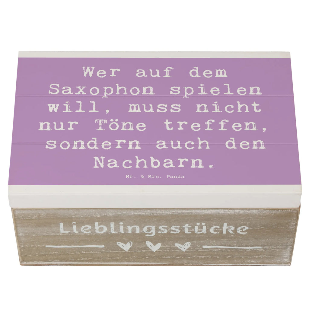 Holzkiste Spruch Saxophon Spieler Holzkiste, Kiste, Schatzkiste, Truhe, Schatulle, XXL, Erinnerungsbox, Erinnerungskiste, Dekokiste, Aufbewahrungsbox, Geschenkbox, Geschenkdose, Instrumente, Geschenke Musiker, Musikliebhaber