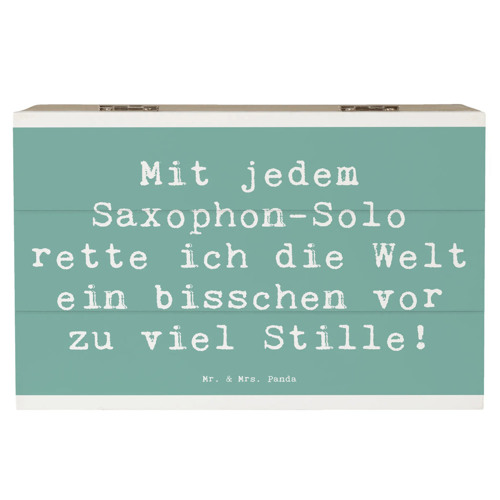 Holzkiste Spruch Saxophon Magie Holzkiste, Kiste, Schatzkiste, Truhe, Schatulle, XXL, Erinnerungsbox, Erinnerungskiste, Dekokiste, Aufbewahrungsbox, Geschenkbox, Geschenkdose, Instrumente, Geschenke Musiker, Musikliebhaber