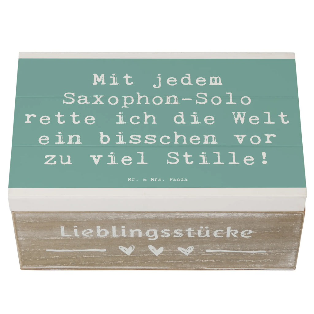 Holzkiste Spruch Saxophon Magie Holzkiste, Kiste, Schatzkiste, Truhe, Schatulle, XXL, Erinnerungsbox, Erinnerungskiste, Dekokiste, Aufbewahrungsbox, Geschenkbox, Geschenkdose, Instrumente, Geschenke Musiker, Musikliebhaber