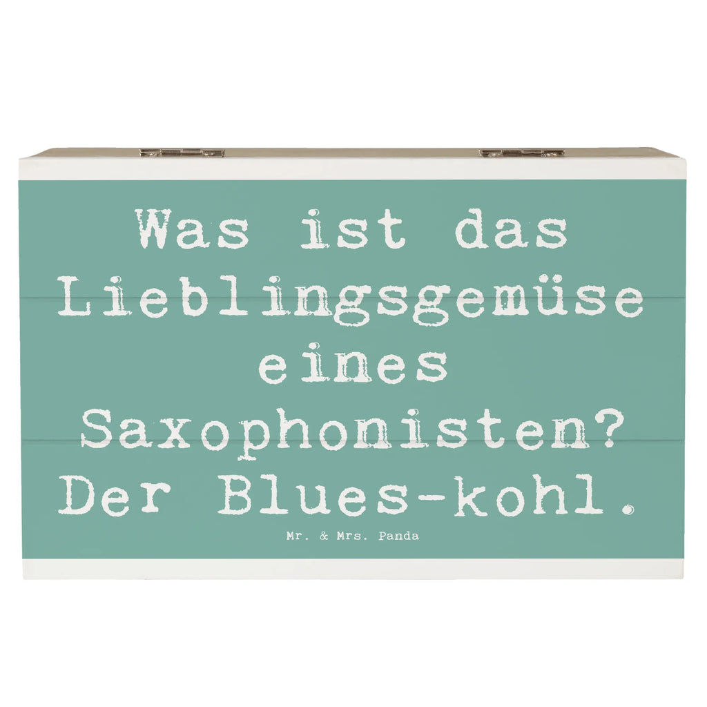 Holzkiste Spruch Saxophon Blues Holzkiste, Kiste, Schatzkiste, Truhe, Schatulle, XXL, Erinnerungsbox, Erinnerungskiste, Dekokiste, Aufbewahrungsbox, Geschenkbox, Geschenkdose, Instrumente, Geschenke Musiker, Musikliebhaber