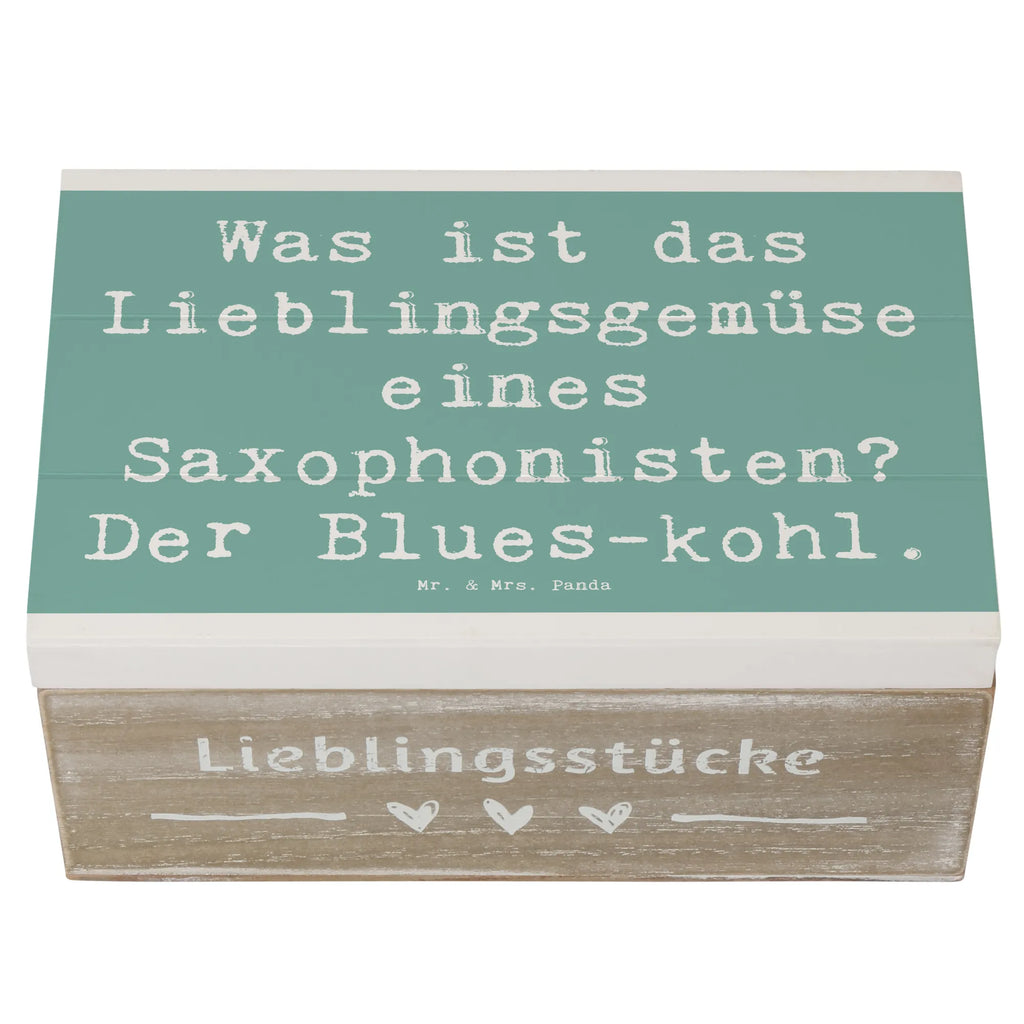 Holzkiste Spruch Saxophon Blues Holzkiste, Kiste, Schatzkiste, Truhe, Schatulle, XXL, Erinnerungsbox, Erinnerungskiste, Dekokiste, Aufbewahrungsbox, Geschenkbox, Geschenkdose, Instrumente, Geschenke Musiker, Musikliebhaber