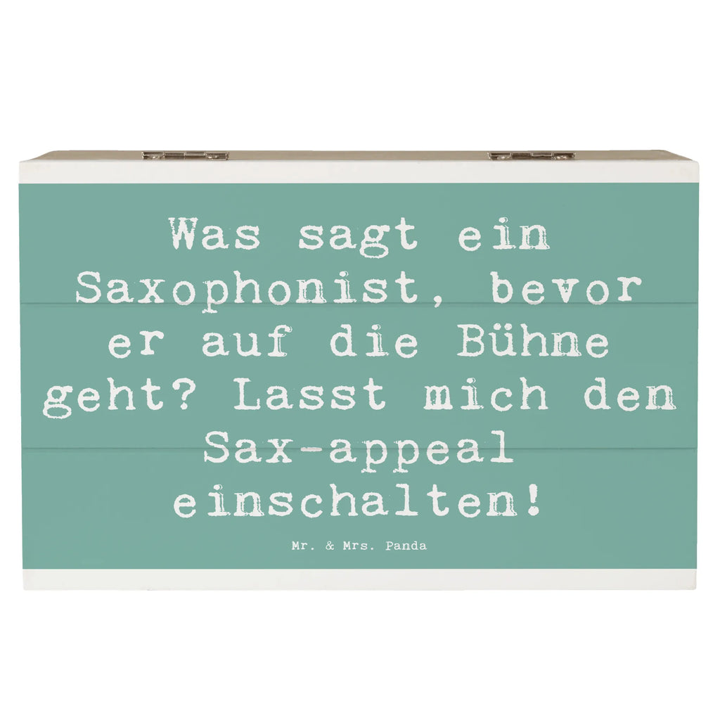 Holzkiste Spruch Magischer Saxophon-Charme Holzkiste, Kiste, Schatzkiste, Truhe, Schatulle, XXL, Erinnerungsbox, Erinnerungskiste, Dekokiste, Aufbewahrungsbox, Geschenkbox, Geschenkdose, Instrumente, Geschenke Musiker, Musikliebhaber