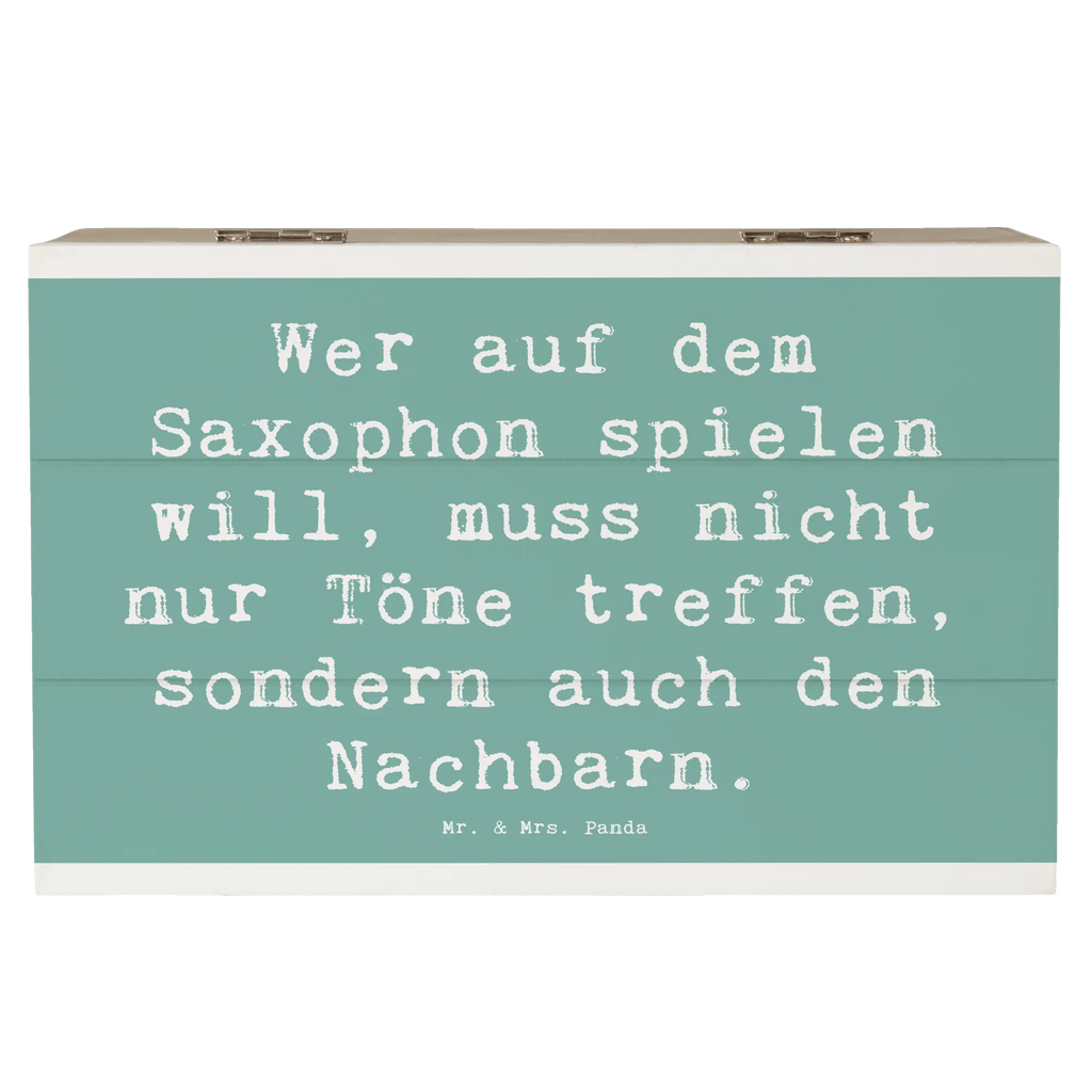 Holzkiste Spruch Saxophon Spieler Holzkiste, Kiste, Schatzkiste, Truhe, Schatulle, XXL, Erinnerungsbox, Erinnerungskiste, Dekokiste, Aufbewahrungsbox, Geschenkbox, Geschenkdose, Instrumente, Geschenke Musiker, Musikliebhaber