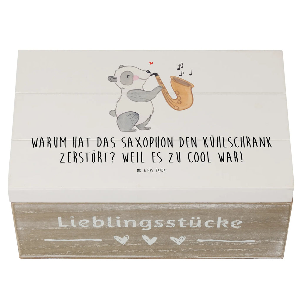 Holzkiste Saxophon Kühlschrank Holzkiste, Kiste, Schatzkiste, Truhe, Schatulle, XXL, Erinnerungsbox, Erinnerungskiste, Dekokiste, Aufbewahrungsbox, Geschenkbox, Geschenkdose, Instrumente, Geschenke Musiker, Musikliebhaber