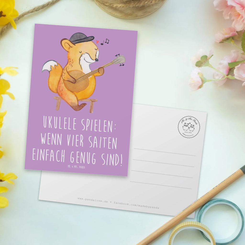 Postkarte Ukulele Freude Postkarte, Karte, Geschenkkarte, Grußkarte, Einladung, Ansichtskarte, Geburtstagskarte, Einladungskarte, Dankeskarte, Ansichtskarten, Einladung Geburtstag, Einladungskarten Geburtstag, Instrumente, Geschenke Musiker, Musikliebhaber