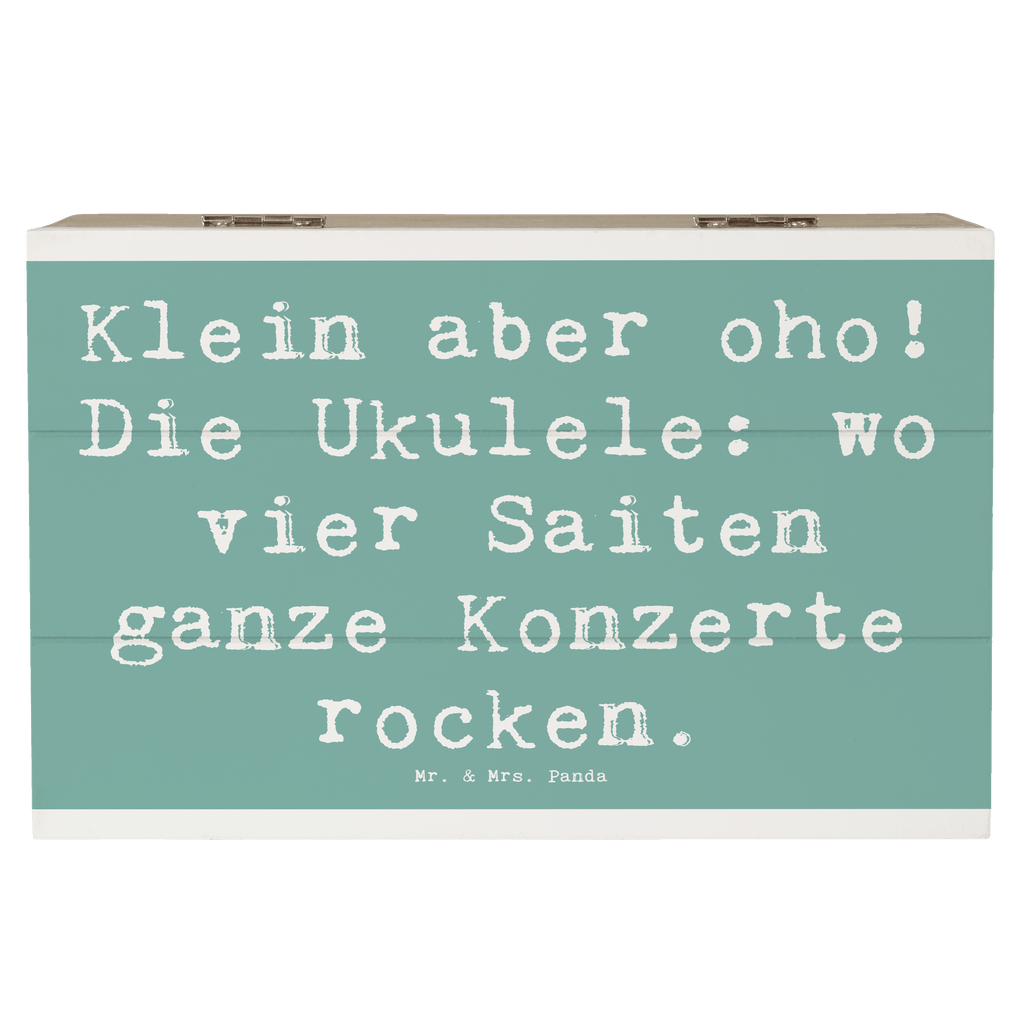 Holzkiste Spruch Ukulele Magie Holzkiste, Kiste, Schatzkiste, Truhe, Schatulle, XXL, Erinnerungsbox, Erinnerungskiste, Dekokiste, Aufbewahrungsbox, Geschenkbox, Geschenkdose, Instrumente, Geschenke Musiker, Musikliebhaber