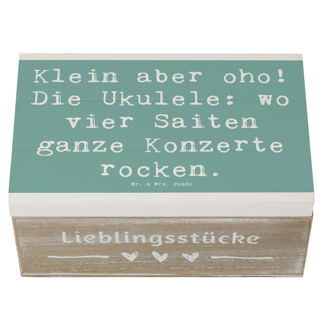 Holzkiste Spruch Ukulele Magie Holzkiste, Kiste, Schatzkiste, Truhe, Schatulle, XXL, Erinnerungsbox, Erinnerungskiste, Dekokiste, Aufbewahrungsbox, Geschenkbox, Geschenkdose, Instrumente, Geschenke Musiker, Musikliebhaber