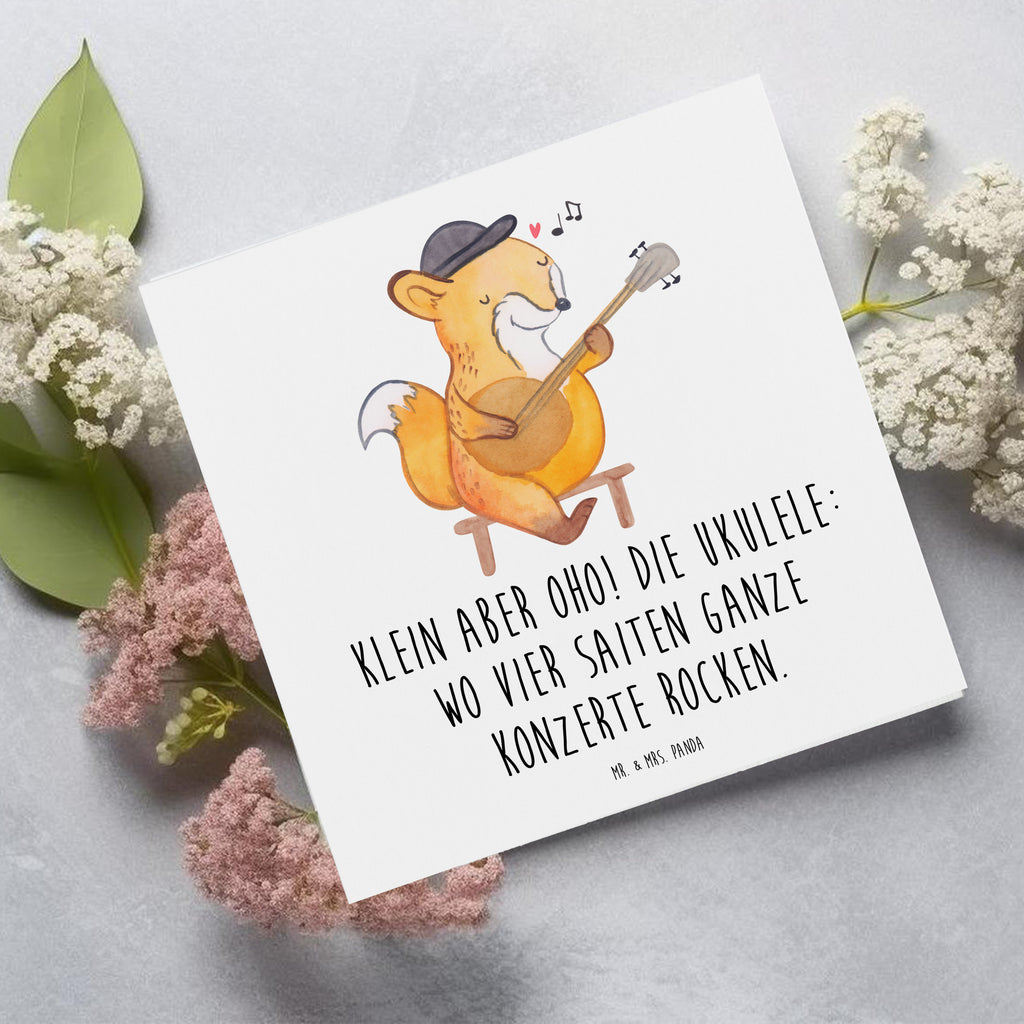 Deluxe Karte Ukulele Magie Karte, Grußkarte, Klappkarte, Einladungskarte, Glückwunschkarte, Hochzeitskarte, Geburtstagskarte, Hochwertige Grußkarte, Hochwertige Klappkarte, Instrumente, Geschenke Musiker, Musikliebhaber