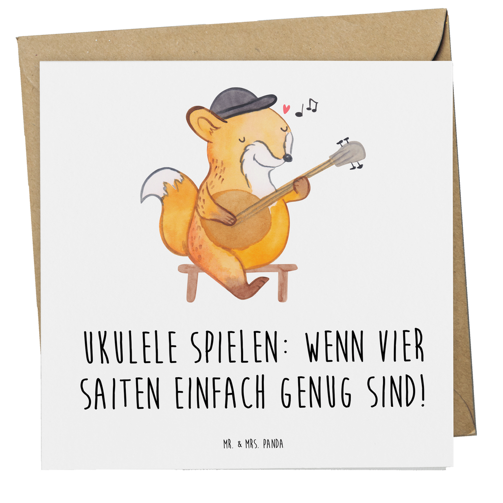 Deluxe Karte Ukulele Freude Karte, Grußkarte, Klappkarte, Einladungskarte, Glückwunschkarte, Hochzeitskarte, Geburtstagskarte, Hochwertige Grußkarte, Hochwertige Klappkarte, Instrumente, Geschenke Musiker, Musikliebhaber