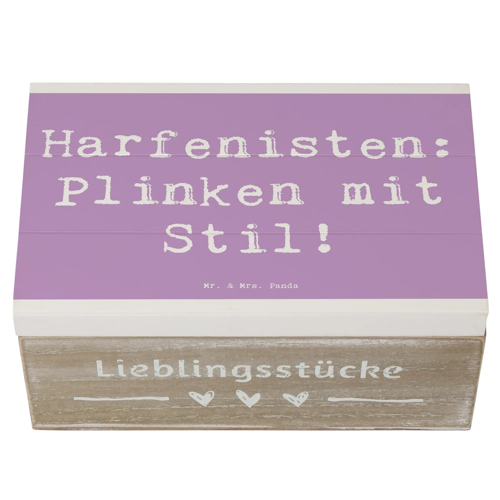 Holzkiste Spruch Harfe mit Stil Holzkiste, Kiste, Schatzkiste, Truhe, Schatulle, XXL, Erinnerungsbox, Erinnerungskiste, Dekokiste, Aufbewahrungsbox, Geschenkbox, Geschenkdose, Instrumente, Geschenke Musiker, Musikliebhaber