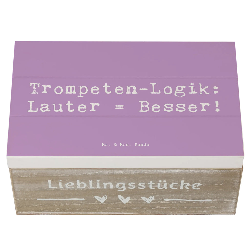 Holzkiste Spruch Trompeten Weisheit Holzkiste, Kiste, Schatzkiste, Truhe, Schatulle, XXL, Erinnerungsbox, Erinnerungskiste, Dekokiste, Aufbewahrungsbox, Geschenkbox, Geschenkdose, Instrumente, Geschenke Musiker, Musikliebhaber