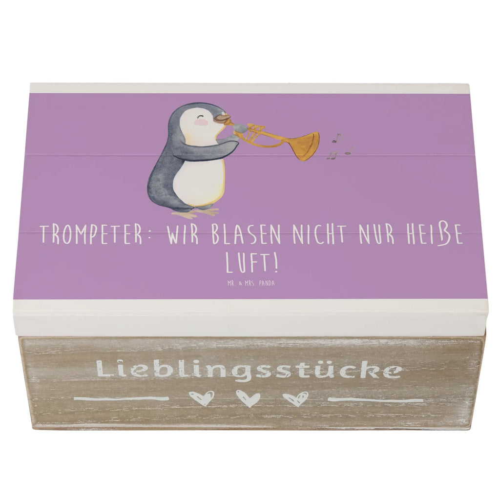 Holzkiste Trompete Kunst Holzkiste, Kiste, Schatzkiste, Truhe, Schatulle, XXL, Erinnerungsbox, Erinnerungskiste, Dekokiste, Aufbewahrungsbox, Geschenkbox, Geschenkdose, Instrumente, Geschenke Musiker, Musikliebhaber