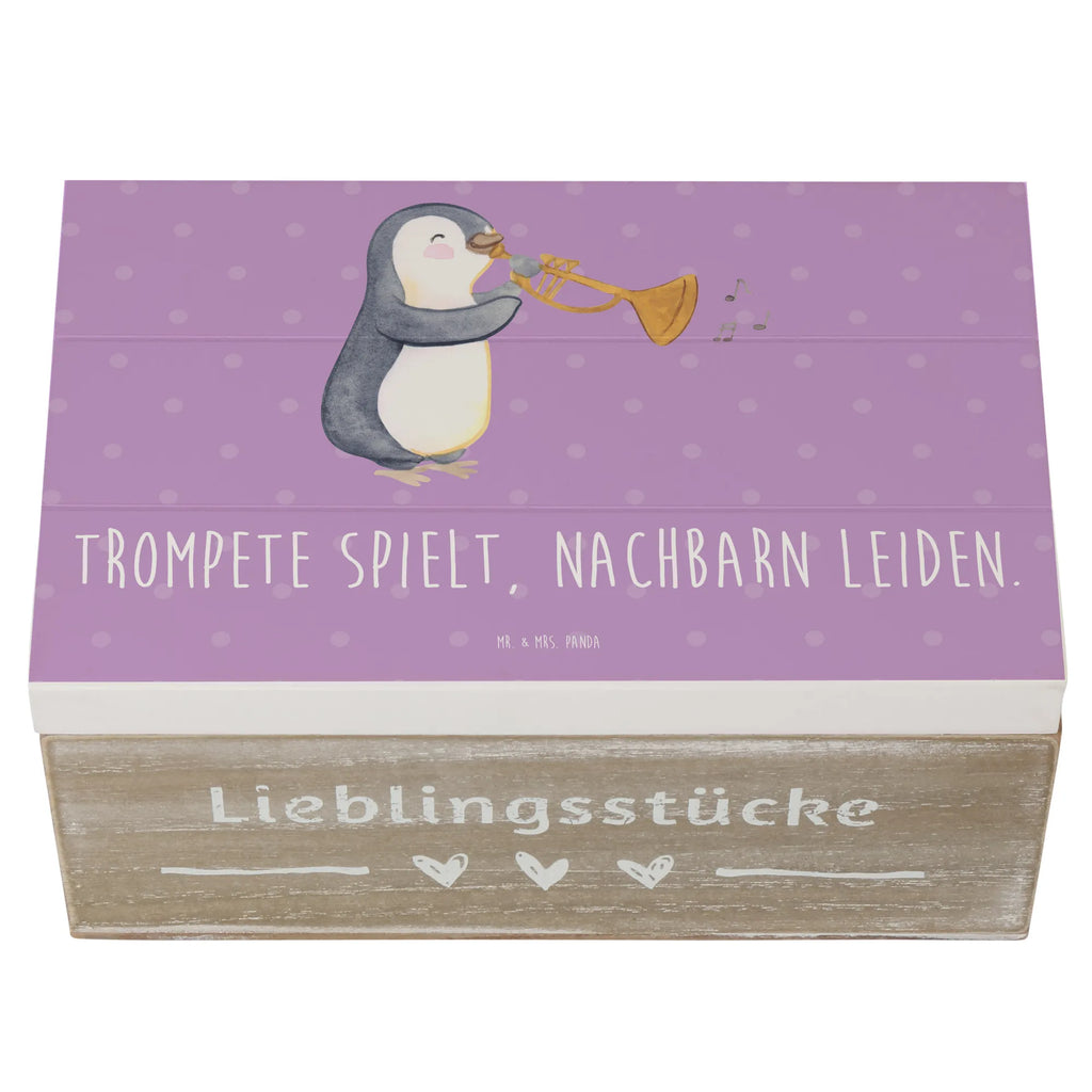 Holzkiste Trompete Freude Holzkiste, Kiste, Schatzkiste, Truhe, Schatulle, XXL, Erinnerungsbox, Erinnerungskiste, Dekokiste, Aufbewahrungsbox, Geschenkbox, Geschenkdose, Instrumente, Geschenke Musiker, Musikliebhaber