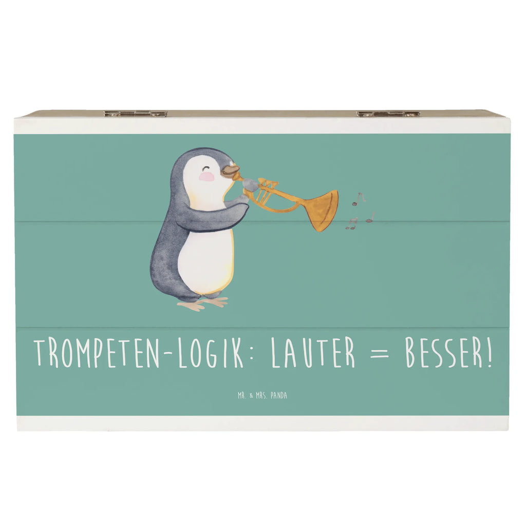 Holzkiste Trompeten Weisheit Holzkiste, Kiste, Schatzkiste, Truhe, Schatulle, XXL, Erinnerungsbox, Erinnerungskiste, Dekokiste, Aufbewahrungsbox, Geschenkbox, Geschenkdose, Instrumente, Geschenke Musiker, Musikliebhaber