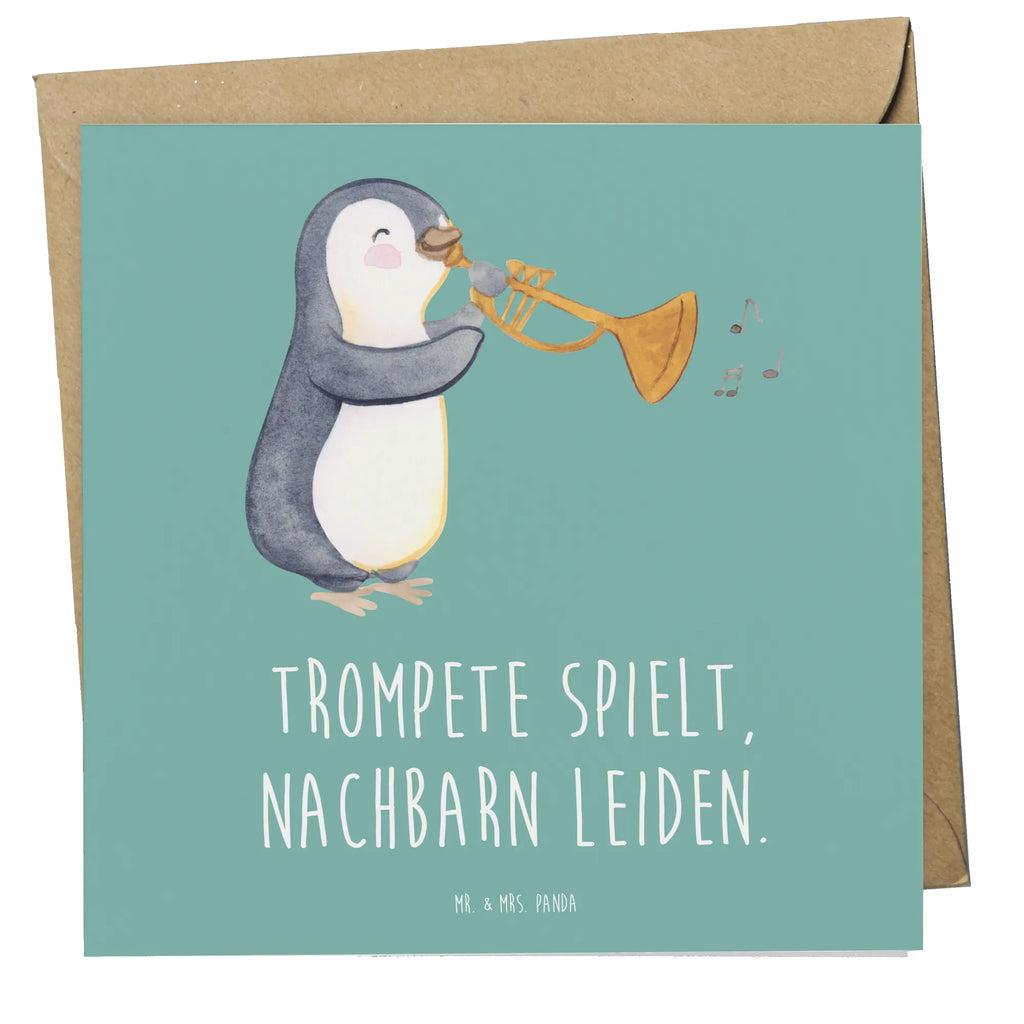 Deluxe Karte Trompete Freude Karte, Grußkarte, Klappkarte, Einladungskarte, Glückwunschkarte, Hochzeitskarte, Geburtstagskarte, Hochwertige Grußkarte, Hochwertige Klappkarte, Instrumente, Geschenke Musiker, Musikliebhaber