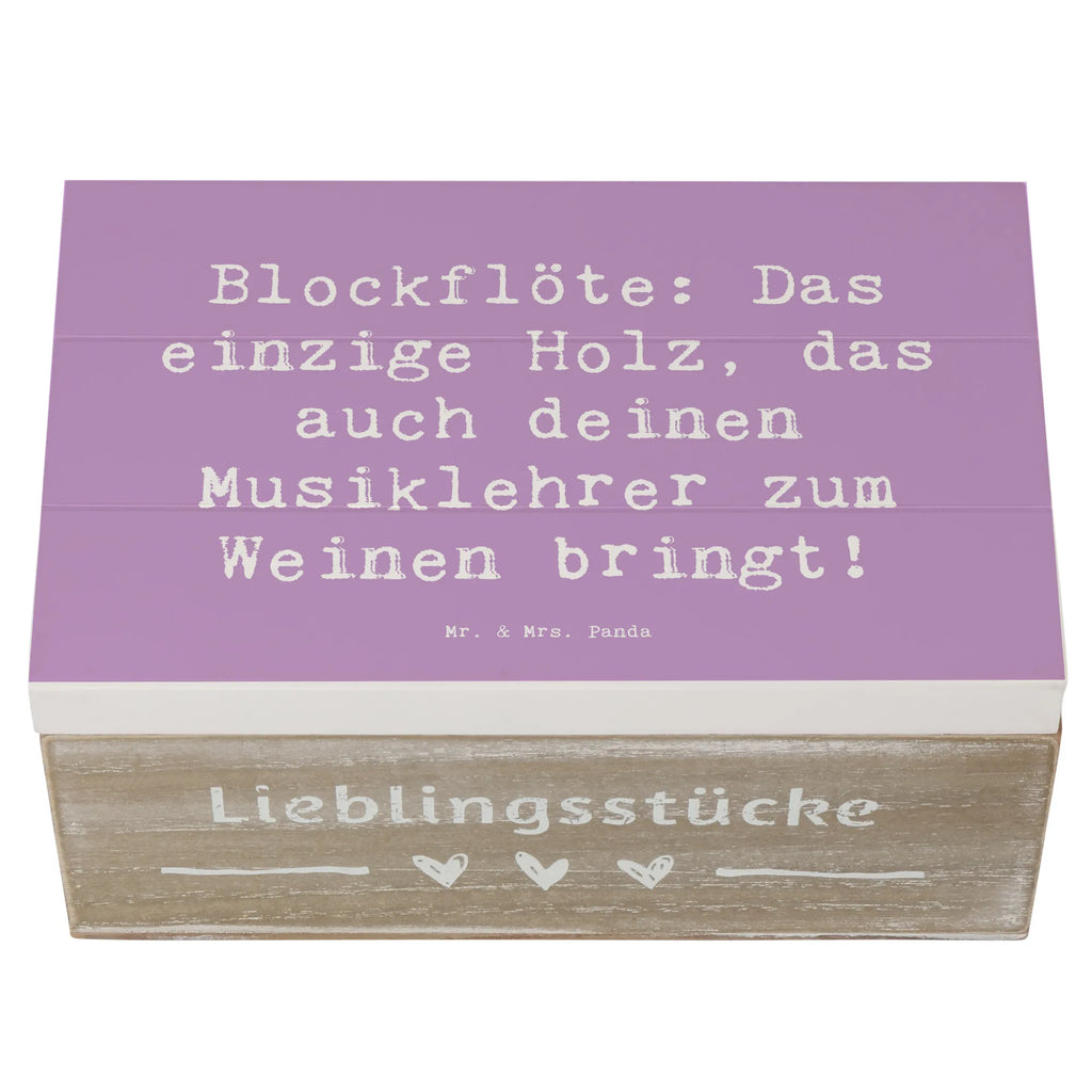 Holzkiste Spruch Blockflöte Humor Holzkiste, Kiste, Schatzkiste, Truhe, Schatulle, XXL, Erinnerungsbox, Erinnerungskiste, Dekokiste, Aufbewahrungsbox, Geschenkbox, Geschenkdose, Instrumente, Geschenke Musiker, Musikliebhaber