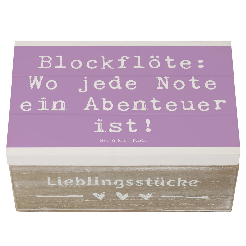 Holzkiste Spruch Abenteuer Blockflöte Holzkiste, Kiste, Schatzkiste, Truhe, Schatulle, XXL, Erinnerungsbox, Erinnerungskiste, Dekokiste, Aufbewahrungsbox, Geschenkbox, Geschenkdose, Instrumente, Geschenke Musiker, Musikliebhaber