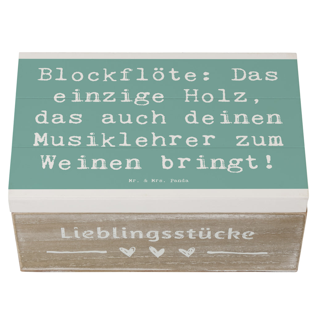 Holzkiste Spruch Blockflöte Humor Holzkiste, Kiste, Schatzkiste, Truhe, Schatulle, XXL, Erinnerungsbox, Erinnerungskiste, Dekokiste, Aufbewahrungsbox, Geschenkbox, Geschenkdose, Instrumente, Geschenke Musiker, Musikliebhaber