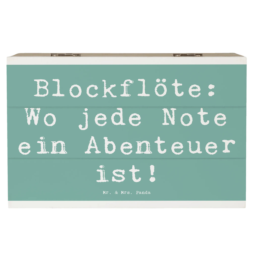 Holzkiste Spruch Abenteuer Blockflöte Holzkiste, Kiste, Schatzkiste, Truhe, Schatulle, XXL, Erinnerungsbox, Erinnerungskiste, Dekokiste, Aufbewahrungsbox, Geschenkbox, Geschenkdose, Instrumente, Geschenke Musiker, Musikliebhaber