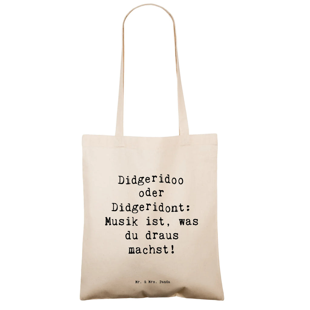 Tragetasche Didgeridoo oder Didgeridont: Musik ist, was du draus machst! Beuteltasche, Beutel, Einkaufstasche, Jutebeutel, Stoffbeutel, Tasche, Shopper, Umhängetasche, Strandtasche, Schultertasche, Stofftasche, Tragetasche, Badetasche, Jutetasche, Einkaufstüte, Laptoptasche, Instrumente, Geschenke Musiker, Musikliebhaber