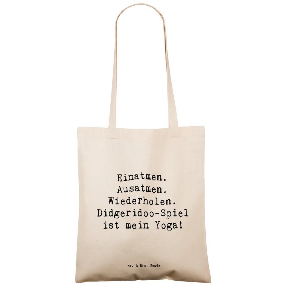 Tragetasche Einatmen. Ausatmen. Wiederholen. Didgeridoo-Spiel ist mein Yoga! Beuteltasche, Beutel, Einkaufstasche, Jutebeutel, Stoffbeutel, Tasche, Shopper, Umhängetasche, Strandtasche, Schultertasche, Stofftasche, Tragetasche, Badetasche, Jutetasche, Einkaufstüte, Laptoptasche, Instrumente, Geschenke Musiker, Musikliebhaber