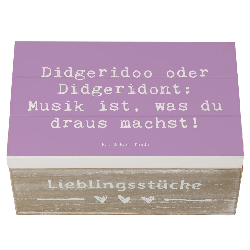 Holzkiste Spruch Didgeridoo Musik Holzkiste, Kiste, Schatzkiste, Truhe, Schatulle, XXL, Erinnerungsbox, Erinnerungskiste, Dekokiste, Aufbewahrungsbox, Geschenkbox, Geschenkdose, Instrumente, Geschenke Musiker, Musikliebhaber