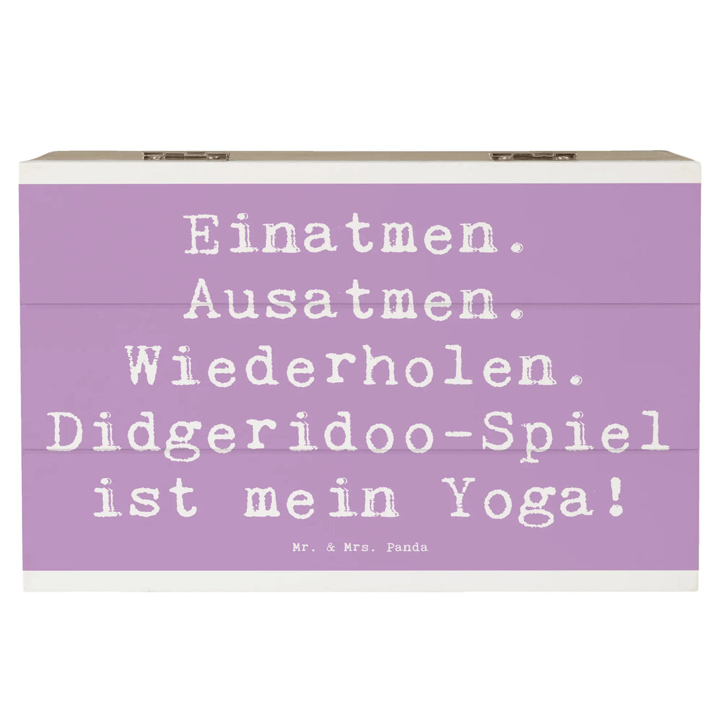 Holzkiste Spruch Didgeridoo Yoga Holzkiste, Kiste, Schatzkiste, Truhe, Schatulle, XXL, Erinnerungsbox, Erinnerungskiste, Dekokiste, Aufbewahrungsbox, Geschenkbox, Geschenkdose, Instrumente, Geschenke Musiker, Musikliebhaber