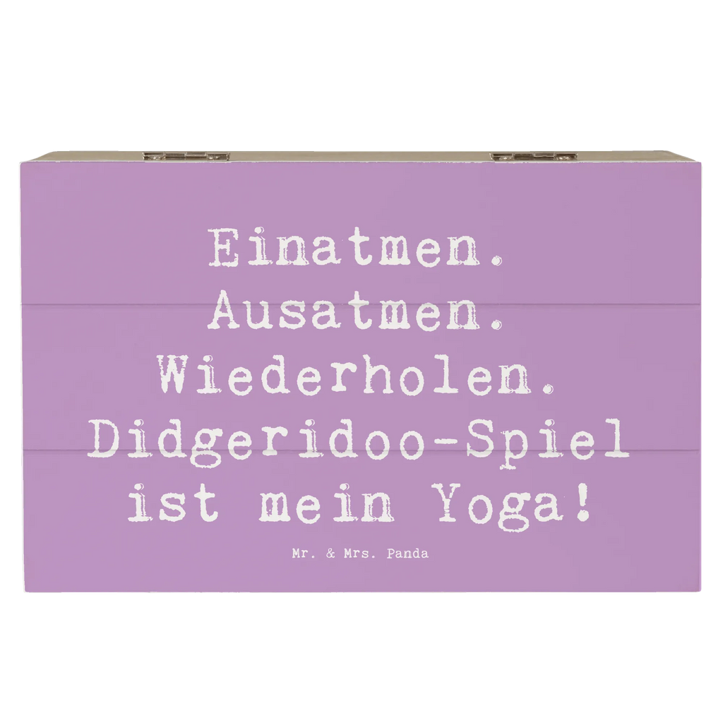 Holzkiste Spruch Didgeridoo Yoga Holzkiste, Kiste, Schatzkiste, Truhe, Schatulle, XXL, Erinnerungsbox, Erinnerungskiste, Dekokiste, Aufbewahrungsbox, Geschenkbox, Geschenkdose, Instrumente, Geschenke Musiker, Musikliebhaber