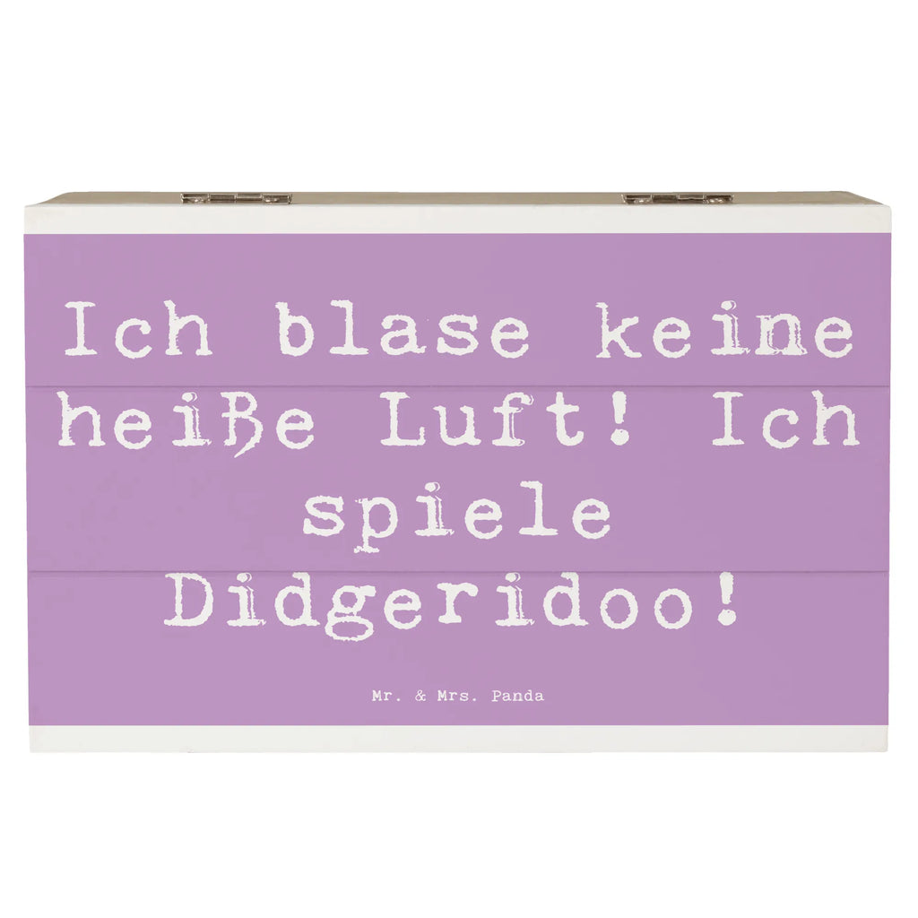 Holzkiste Spruch Didgeridoo Spieler Holzkiste, Kiste, Schatzkiste, Truhe, Schatulle, XXL, Erinnerungsbox, Erinnerungskiste, Dekokiste, Aufbewahrungsbox, Geschenkbox, Geschenkdose, Instrumente, Geschenke Musiker, Musikliebhaber